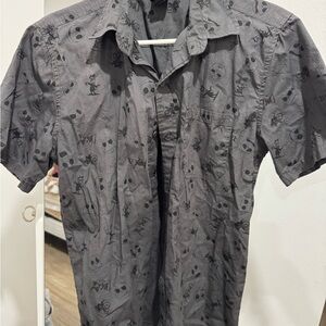 Nightmare Before Christmas Button Down Shirt XS